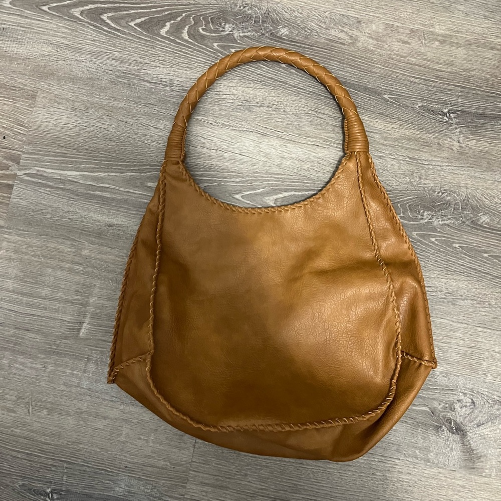 DV by Dolce Vita Tan Caramel Brown Faux Leather Tribal Aztec Shoulder Hobo Bag - Picture 2 of 8